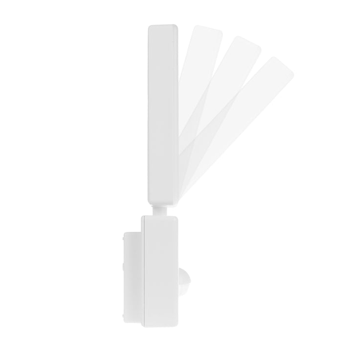 Maclean LED-lampe med bevægelsessensor, PIR-bevægelsessensor, hvid, 10 W, IP65, 800 lm, neutral hvid farve (4000 K) MCE516 W, 2 stk.