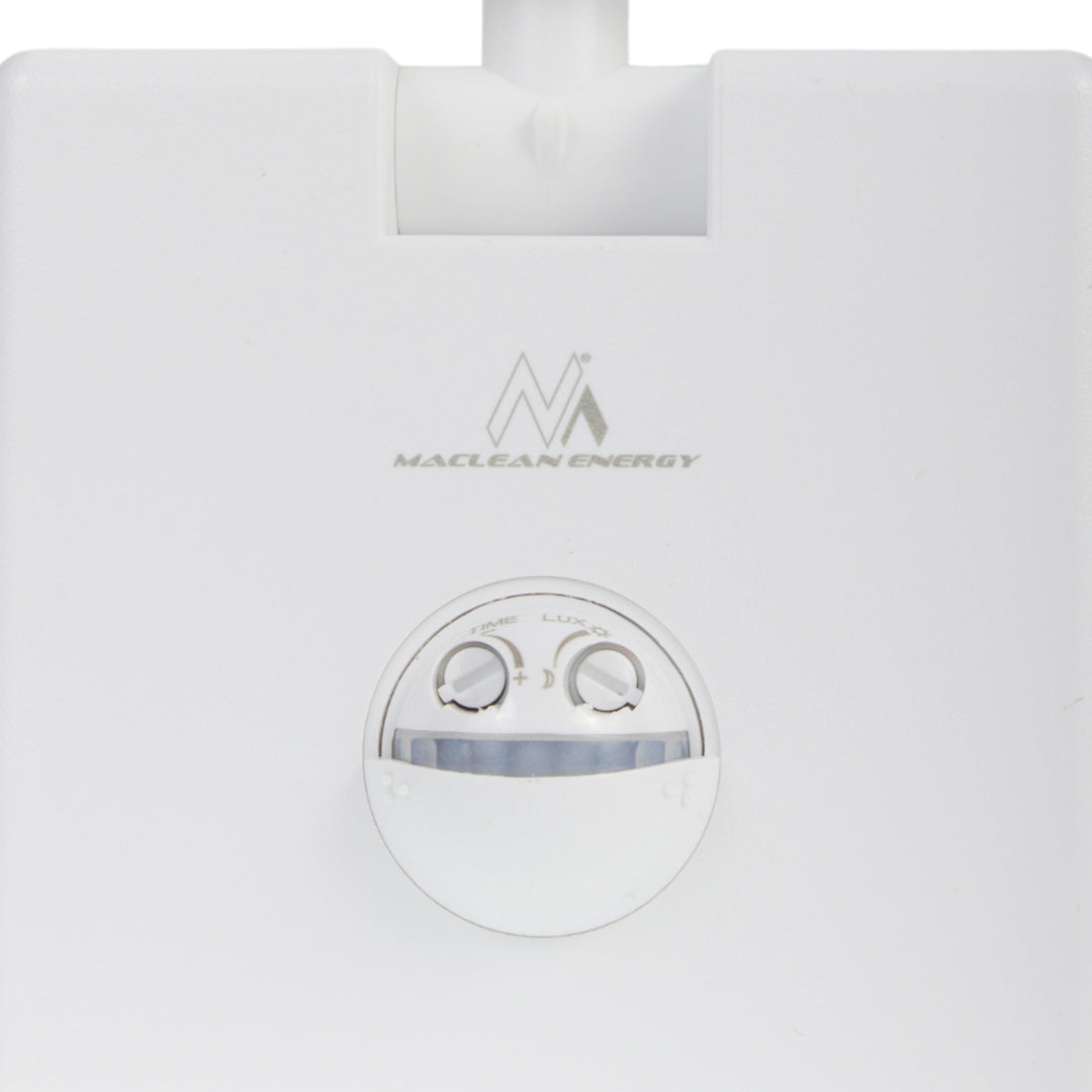 Maclean LED-lampe med bevægelsessensor, PIR-bevægelsessensor, hvid, 10 W, IP65, 800 lm, neutral hvid farve (4000 K) MCE516 W, 2 stk.