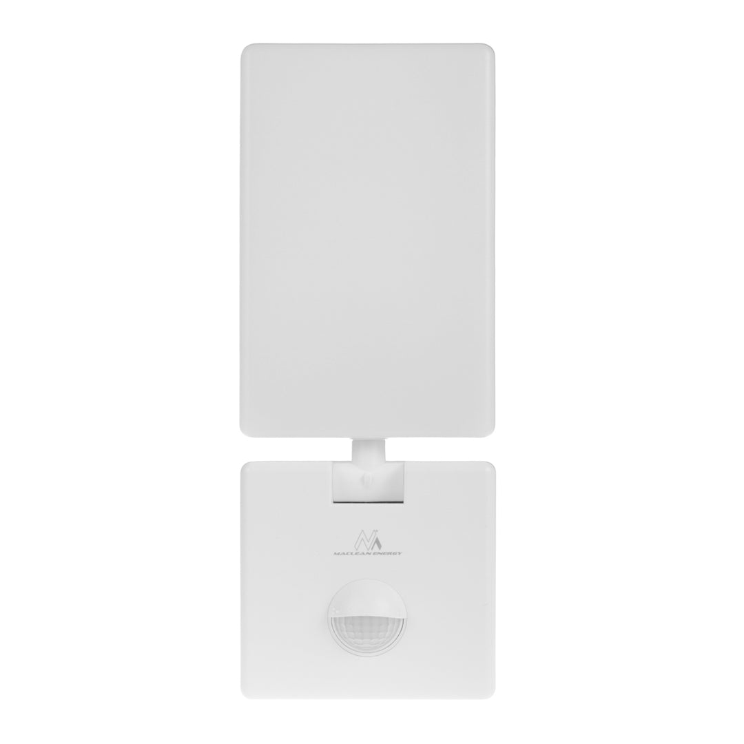 Maclean LED-lampe med bevægelsessensor, PIR-bevægelsessensor, hvid, 10 W, IP65, 800 lm, neutral hvid farve (4000 K) MCE516 W, 2 stk.