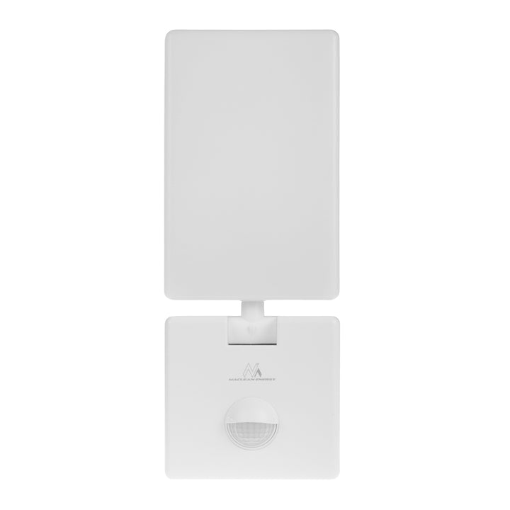 Maclean LED-lampe med bevægelsessensor, PIR-bevægelsessensor, hvid, 10 W, IP65, 800 lm, neutral hvid farve (4000 K) MCE516 W, 2 stk.