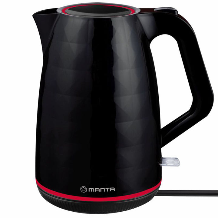 Manta ORISA trådløs elkedel, 1,7 l, 2200 W, sort