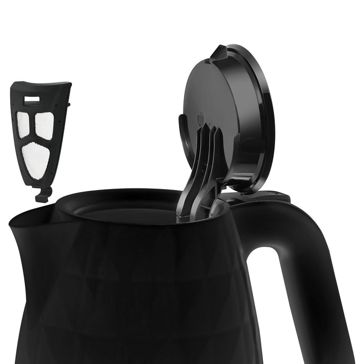 Manta ORISA trådløs elkedel, 1,7 l, 2200 W, sort
