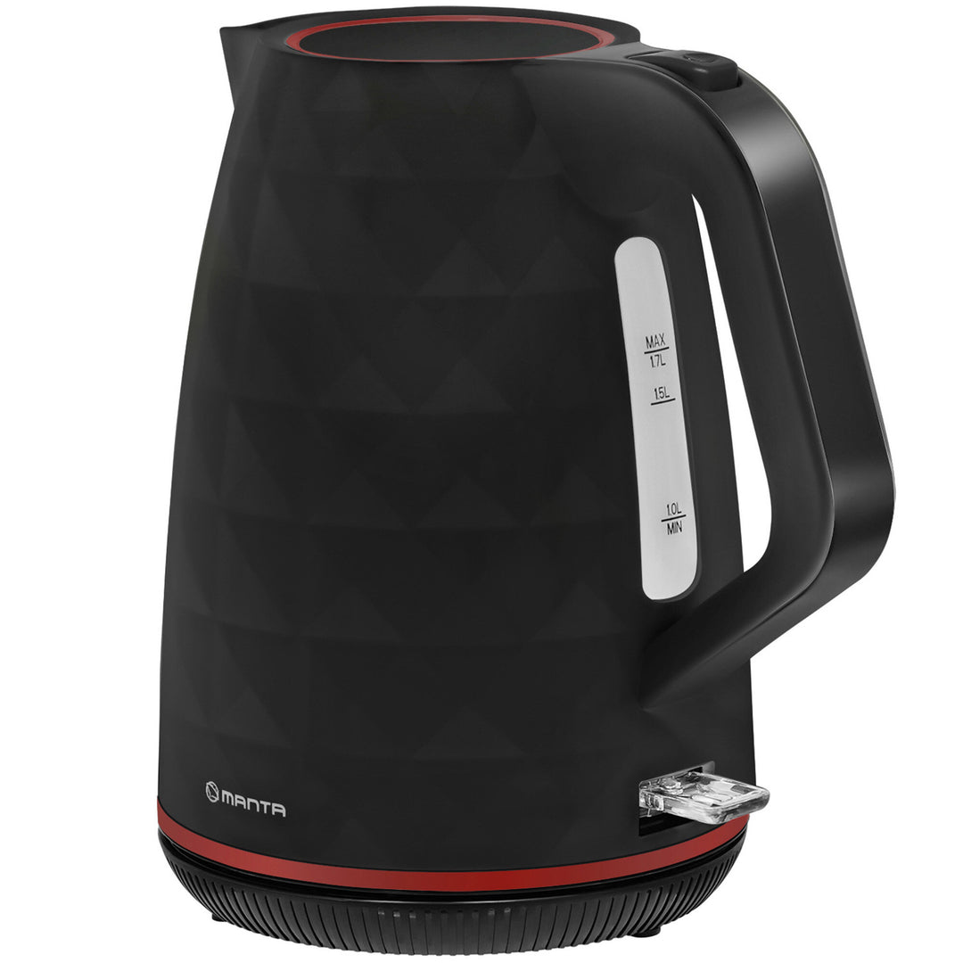 Manta ORISA trådløs elkedel, 1,7 l, 2200 W, sort