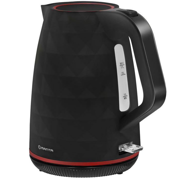 Manta ORISA trådløs elkedel, 1,7 l, 2200 W, sort