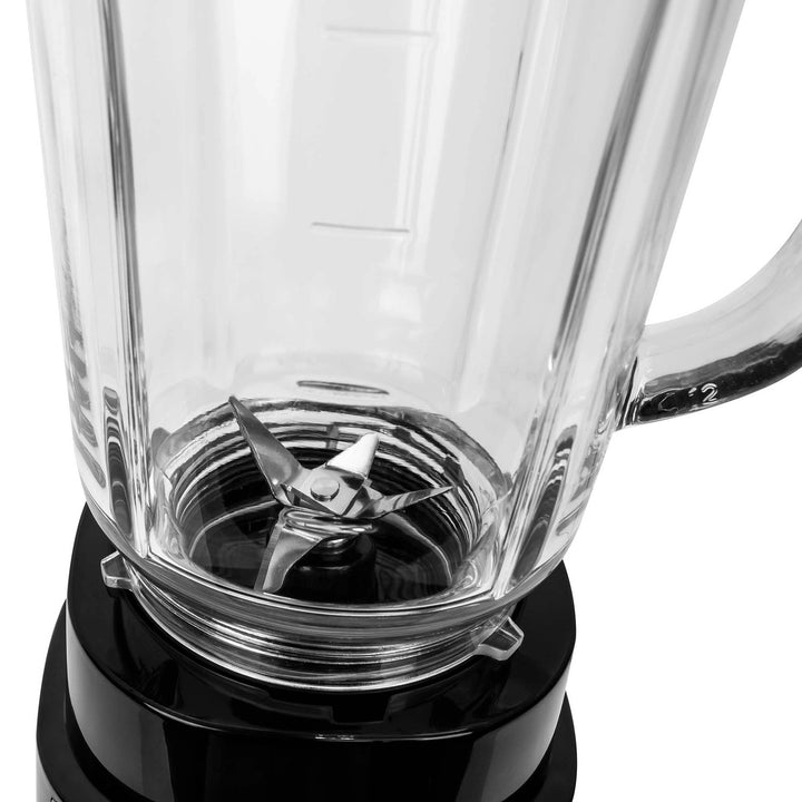LOVIO LVJBL001 blender med beholder, 500 W, 600 ml glasbeholder, 3 flasker