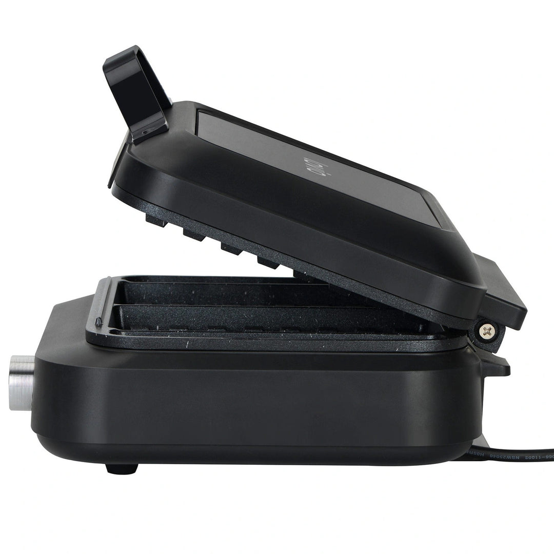 LOVIO PerfectCrisp vaffeljern, 2 store vafler, 1500 W, 6 brødningsniveauer, LVWF002BK