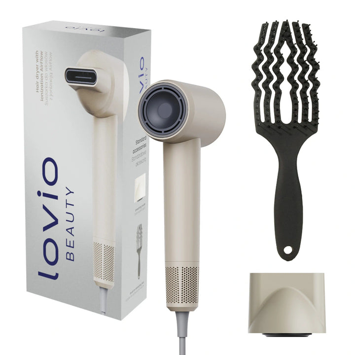 Lovio Air Flow professionel hårtørrer, beige, LVHD001BE