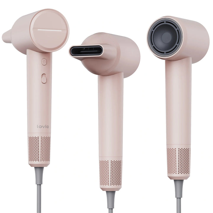 Lovio Air Flow professionel hårtørrer, lyserød, LVHD001PK