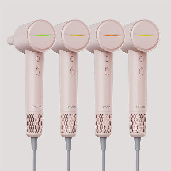 Lovio Air Flow professionel hårtørrer, lyserød, LVHD001PK