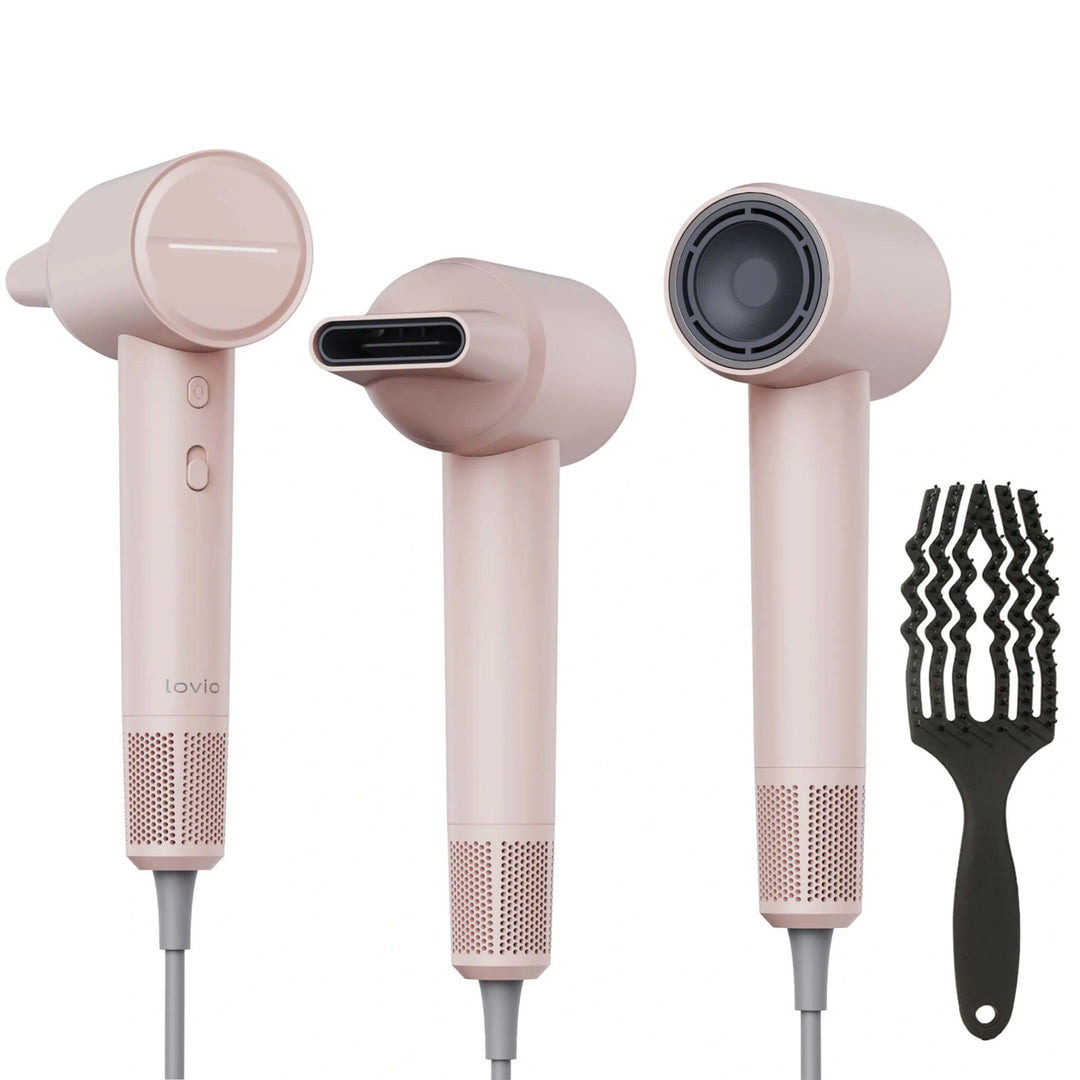 Lovio Air Flow professionel hårtørrer, lyserød, LVHD001PK