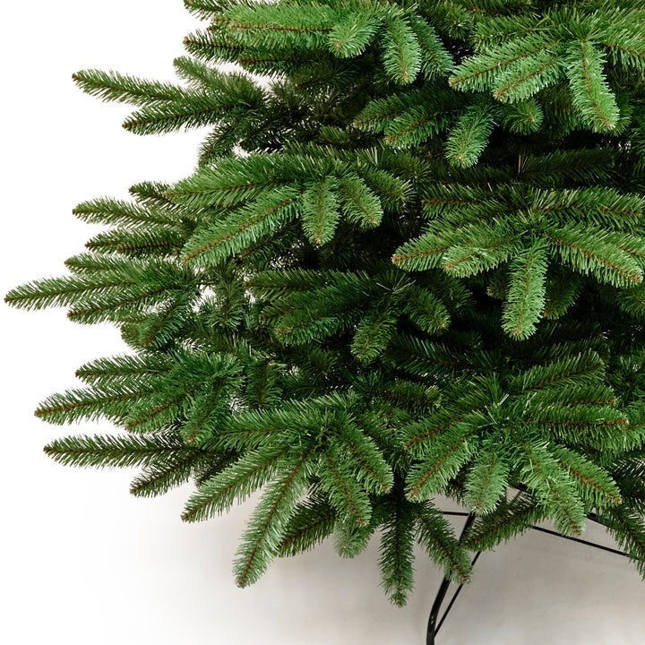 Kunstigt juletræ, spansk gran, PVC, højde 250 cm, metalfod