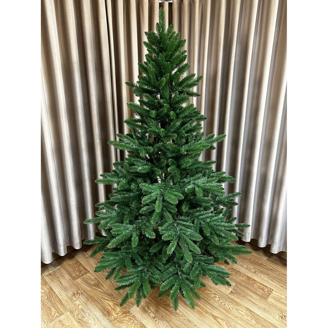 Kunstigt juletræ, spansk gran, PVC, højde 250 cm, metalfod