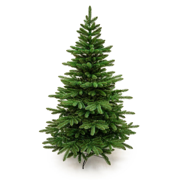 Kunstigt juletræ, spansk gran, PVC, højde 250 cm, metalfod