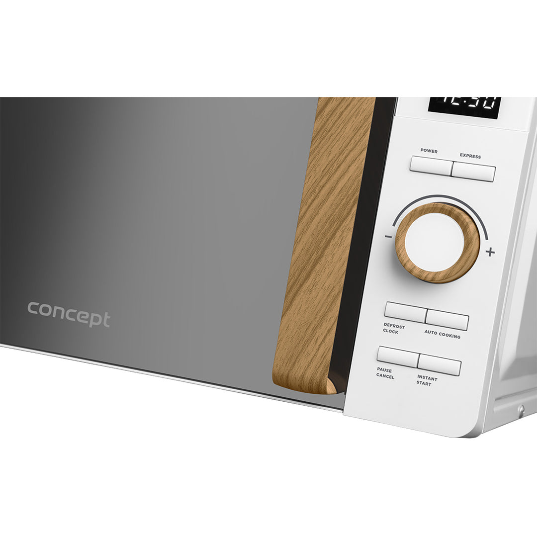 Concept mikrobølgeovn, 5 effektniveauer, optøningsfunktion, rumfang 20 l, effekt 800 W, farve: hvid, MT4420wh