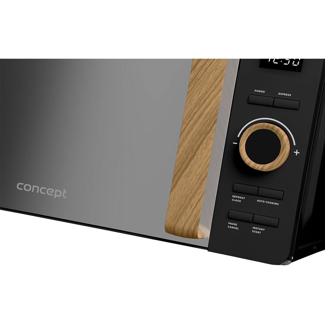 Concept mikrobølgeovn, 5 effektniveauer, optøningsfunktion, rumfang 20 l, effekt 800 W, farve: sort, MT3520bc