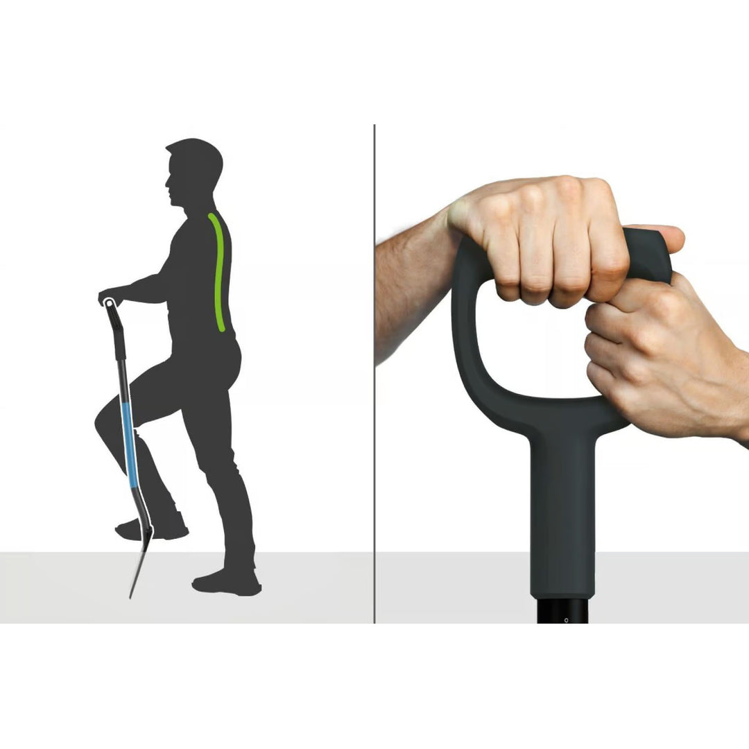 Plantespade / dræningsspade, hærdet, slebet spids, ergonomisk skaft, længde 129 cm, Cellfast, CELLPRO