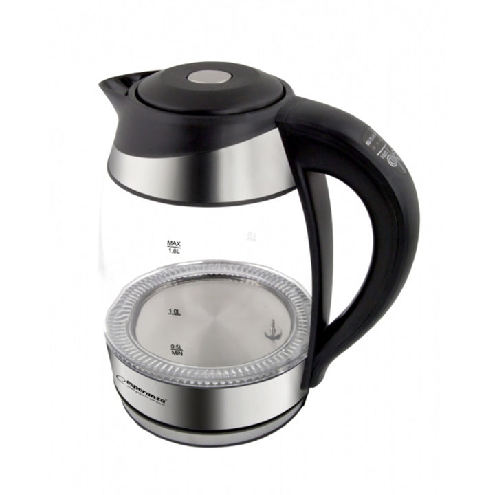 Elektrisk vandkoger, glas, LED med termostat, 1,8 l, Esperanza