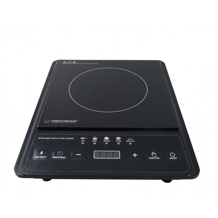 Esperanza induktionskomfur, effekt 2000 W, 5 forprogrammerede funktioner, stort display, Krakatau