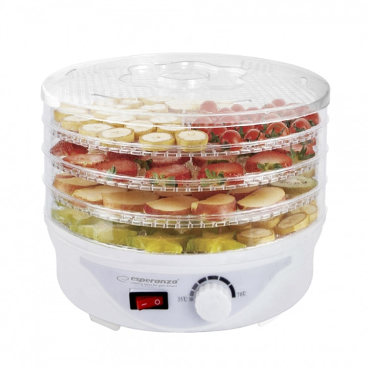 Tørrer til svampe, frugt, grøntsager og urter, 250 W, 8 tørreprogrammer, Esperanza