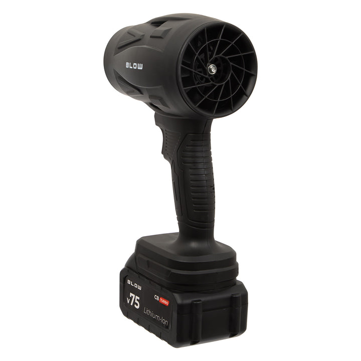 BLOW 21V CB TURBO batteridrevet blæser, 130.000 omdrejninger, 2,4 Ah, transportkuffert