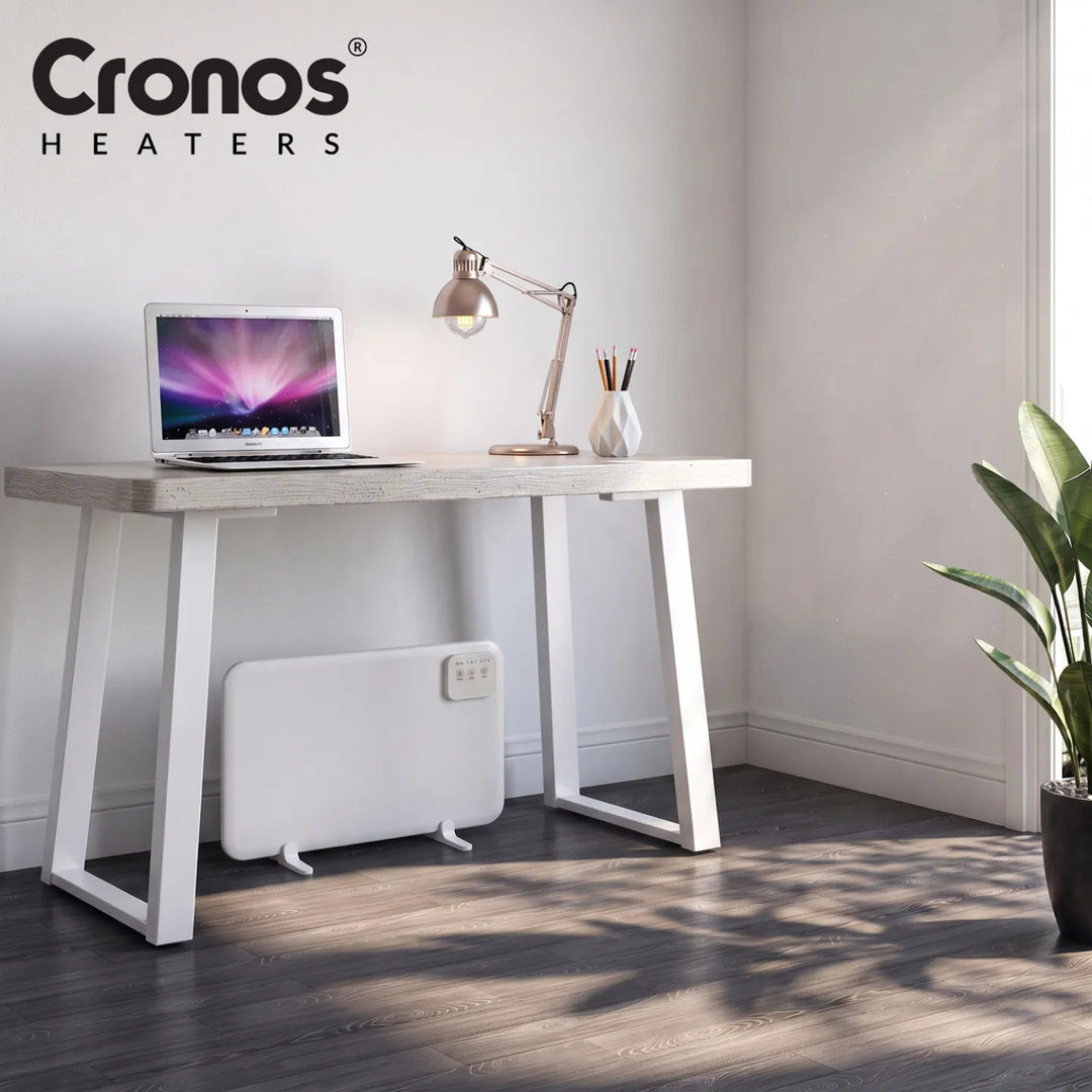 Cronos infrarødt varmeelement til montering under skrivebordet, effekt 120 W, timer, 3 varmeniveauer, DCH-150