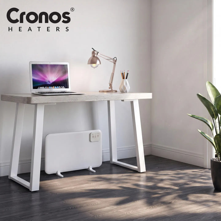 Cronos infrarødt varmeelement til montering under skrivebordet, effekt 120 W, timer, 3 varmeniveauer, DCH-150