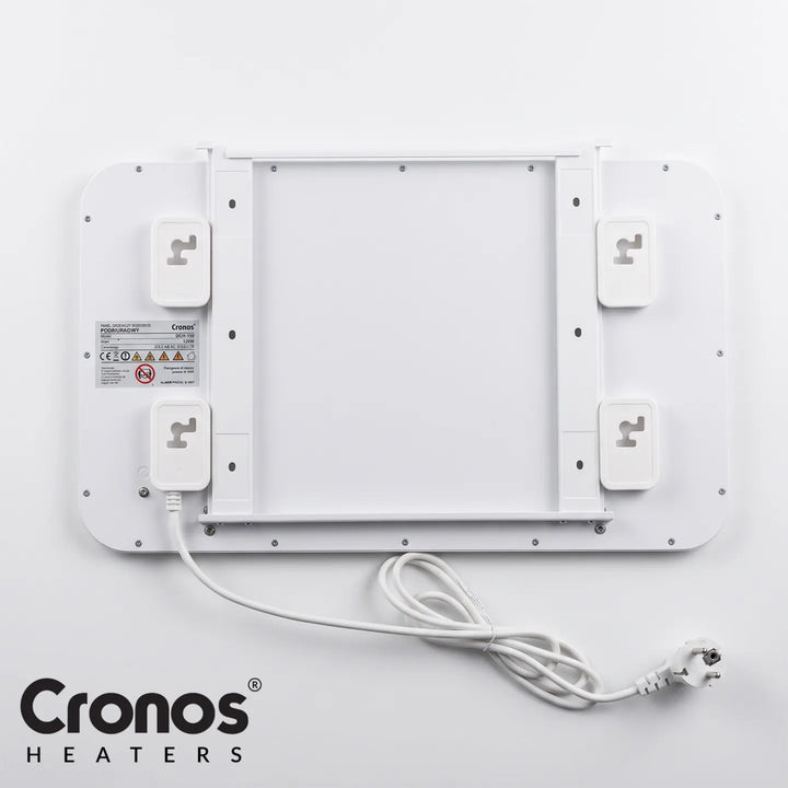 Cronos infrarødt varmeelement til montering under skrivebordet, effekt 120 W, timer, 3 varmeniveauer, DCH-150