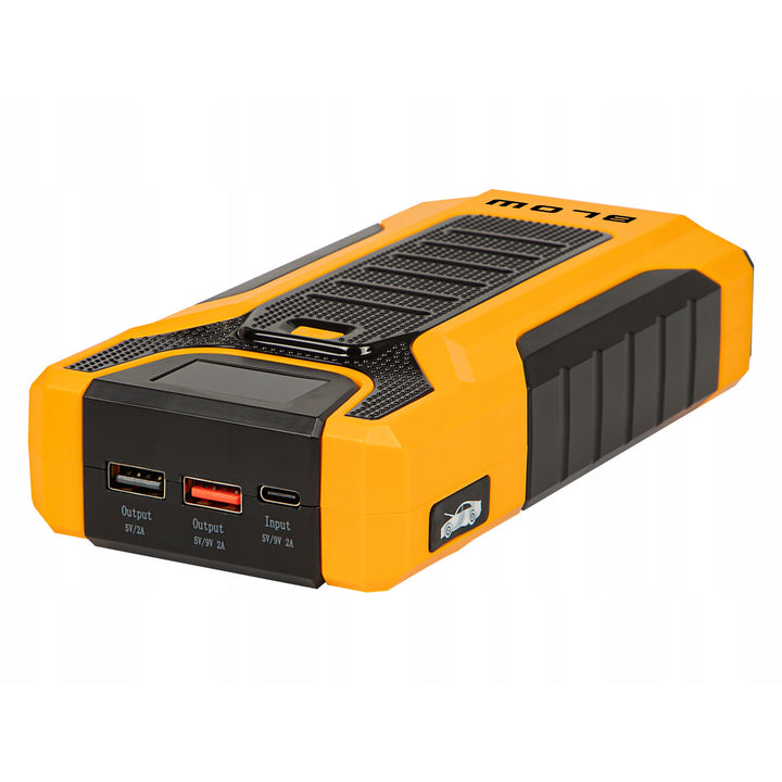 Jump Starter Blow, fungerer som powerbank og lommelygte, strøm – startstrøm 600 A, spidsstrøm 1000 A, kapacitet 30.000 mAh, 81-203#