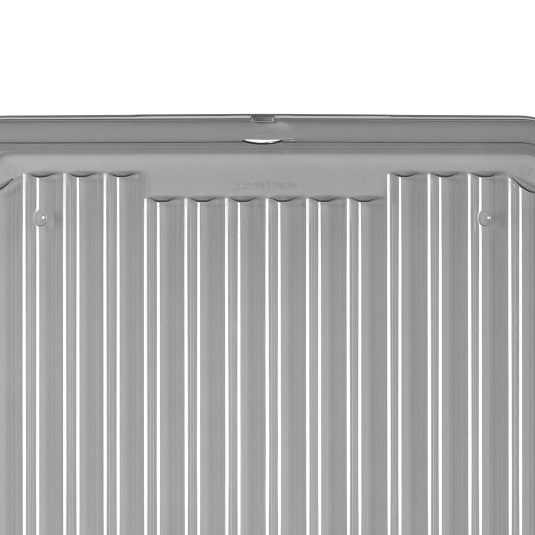 Moxom SolidStore-beholder, rumfang 80 l, grå, låg med kliklås, med hjul, BPA-fri, 04-0217