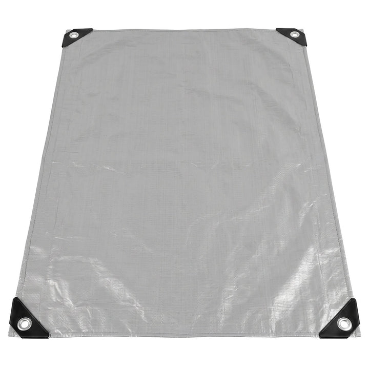 Sølvfarvet presenning 120 g, 4 x 6 m, VA0476, vandtæt, Vayox