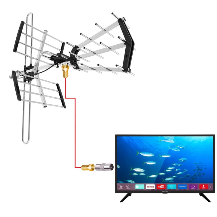 VA900 COMBO DVB-T/T2 retningsbestemt antenne med LTE-filter, aluminium, Vayox