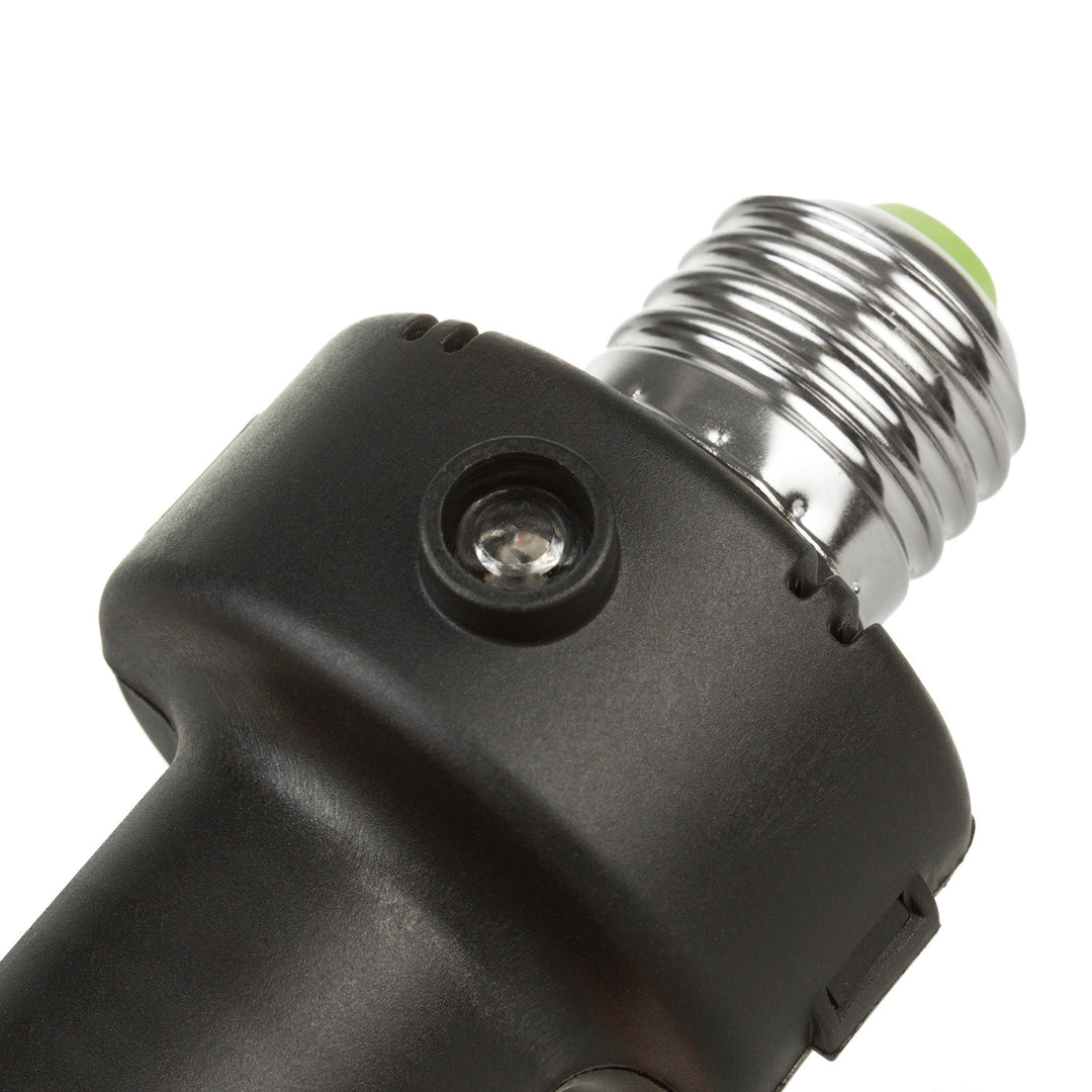 Maclean E27-pæreholder, 100 W, med tusmørkesensor og timer, MCE21B, 2 stk.