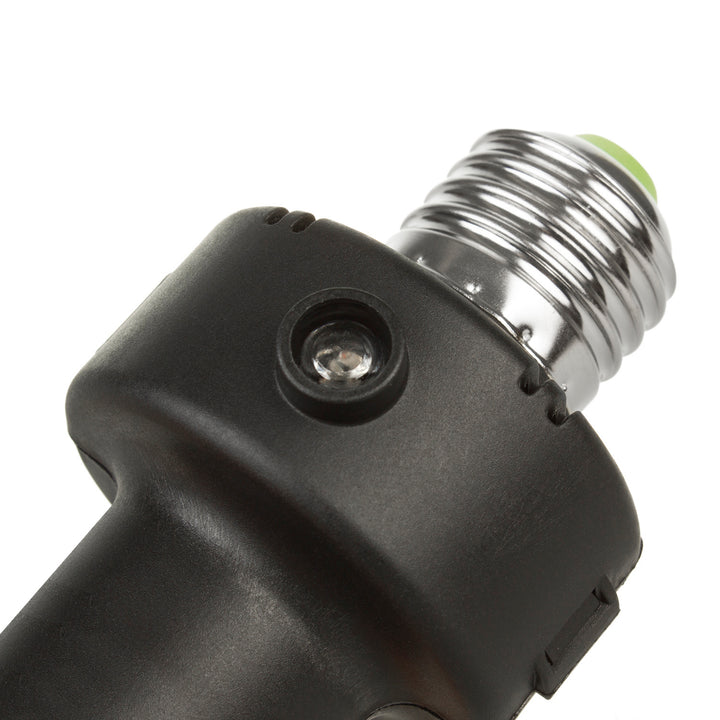 Maclean E27-pæreholder, 100 W, med tusmørkesensor og timer, MCE21B, 4 stk.