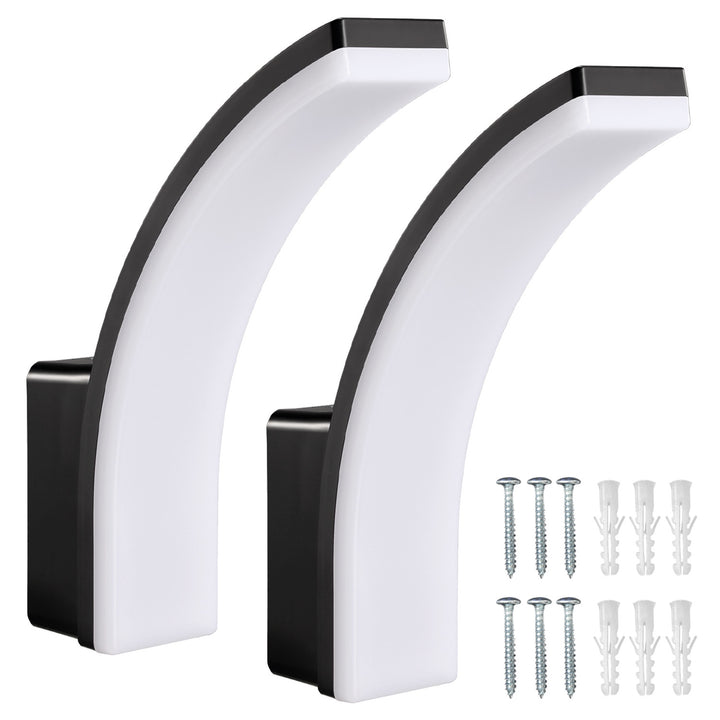 Maclean LED-lampe, sort, 20 W, IP65, 2750 lm, neutral hvid farve (4000 K) MCE511 B, 2 stk.