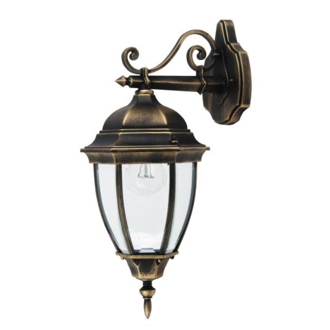 Rabalux væglampe, udendørs, IP44, E27, maks. 60 W, antikguld, Toronto, 4 stk.