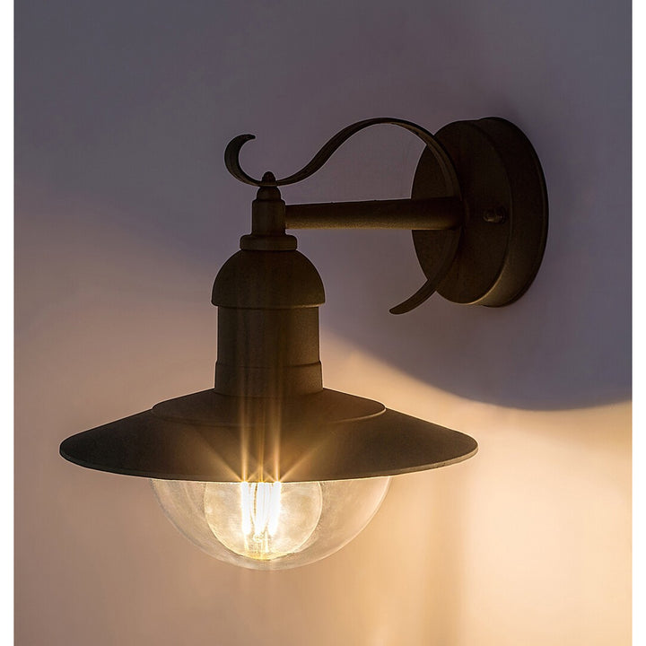 Rabalux væglampe, udendørs, IP44, E27, maks. 60 W, grøn, Oslo, 2 stk.