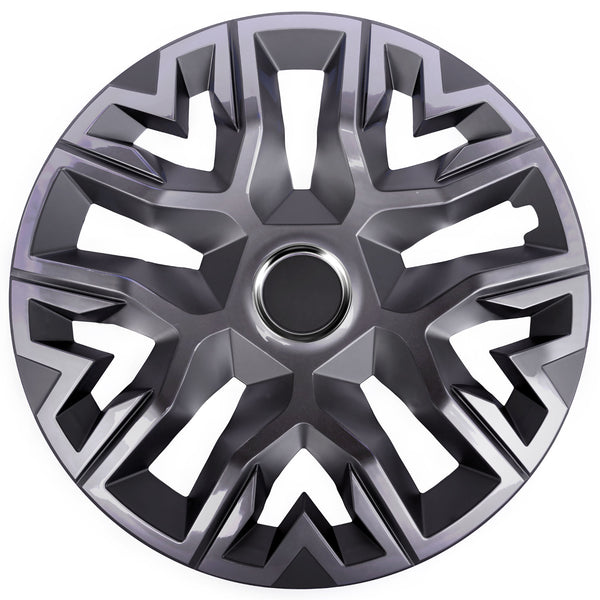 Universel bilhjulkapsler 14'' NRM PERFECTO GRAPHITE lakeret, 1 stk.