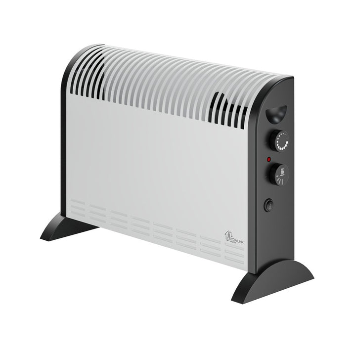 Extralink elektrisk konvektorvarmer, effekt 2000 W, indbygget blæser til varmedistribution, 3-trins regulering, turbo-tilstand, LCV-06