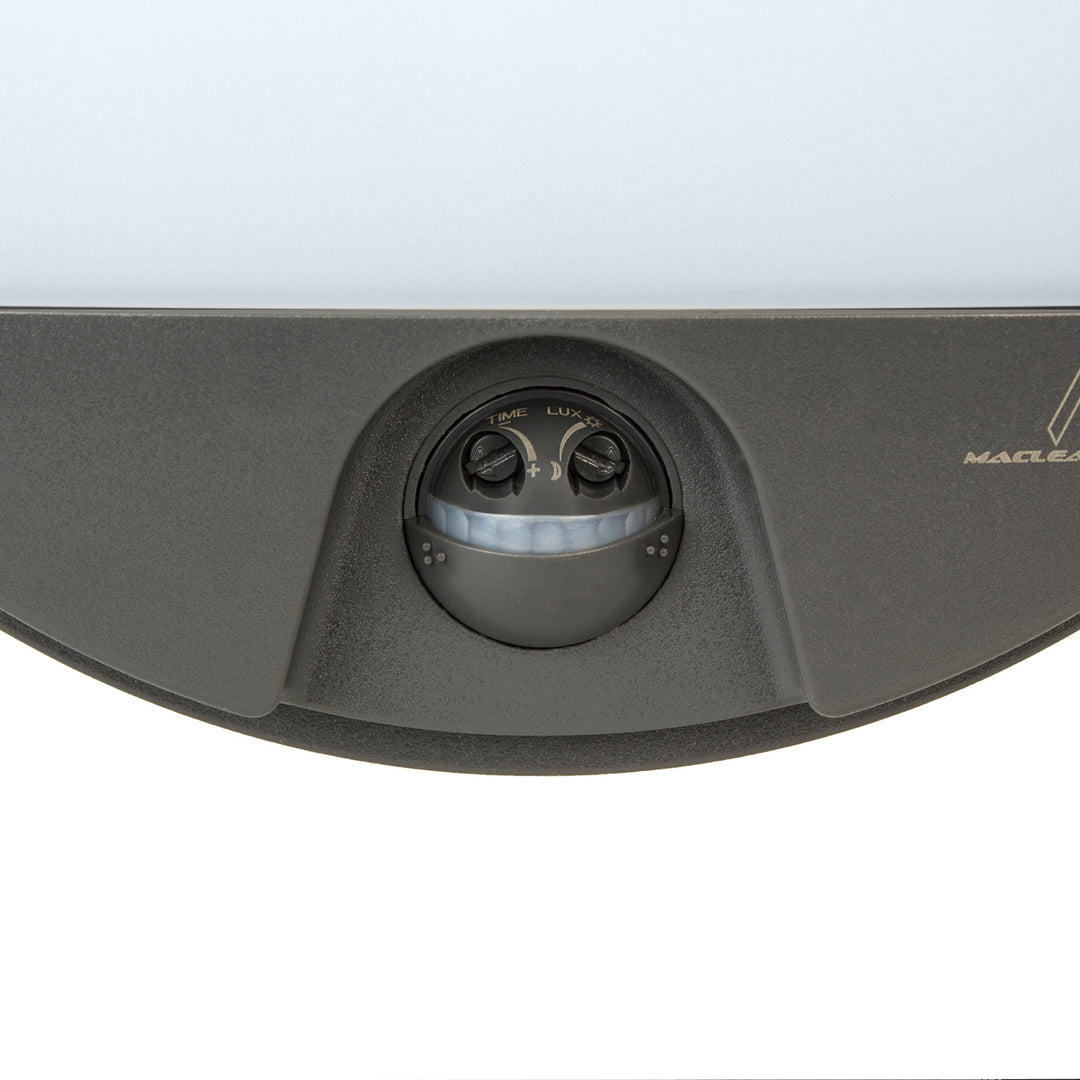 Maclean LED-lampe med bevægelsessensor, PIR-sensor, grå, 15 W, IP54, 1100 lm, neutral farve, MCE291 W, 2 stk.
