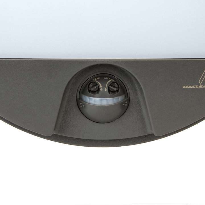 Maclean LED-lampe med bevægelsessensor, PIR-sensor, grå, 15 W, IP54, 1100 lm, neutral farve, MCE291 W, 2 stk.