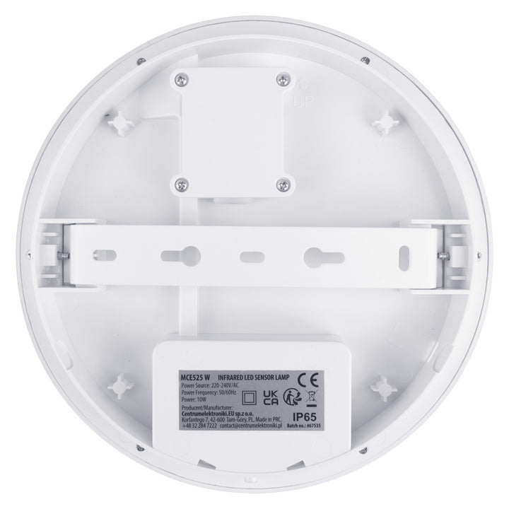 Maclean LED-lampe med bevægelsessensor, PIR-sensor, hvid, 10 W, IP65, 1000 lm, neutral farve, MCE525 W, 2 stk.