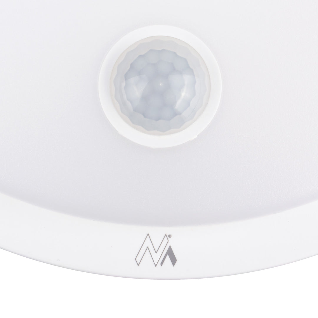Maclean LED-lampe med bevægelsessensor, PIR-sensor, hvid, 10 W, IP65, 1000 lm, neutral farve, MCE525 W, 2 stk.