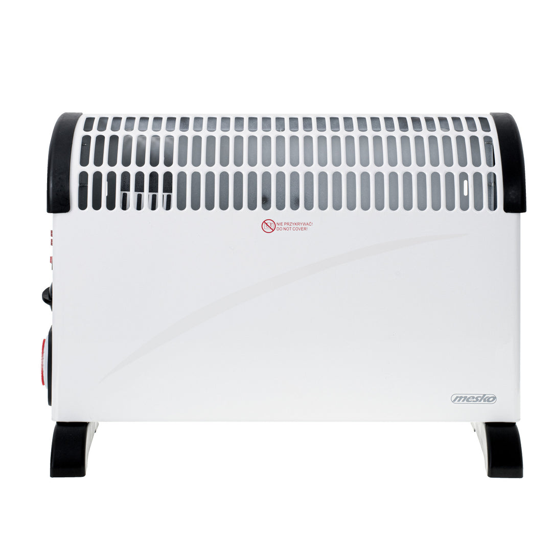 Konvektorvarmer, elektrisk, termostat, 2000 W, 24-timers timer, hvid, ledning 150 cm, Mesko, MS 7741W