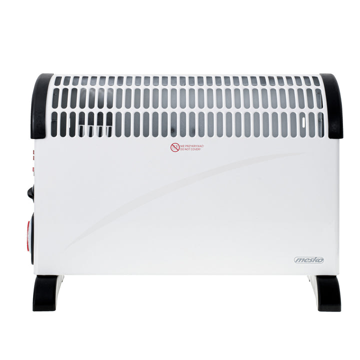 Konvektorvarmer, elektrisk, termostat, 2000 W, 24-timers timer, hvid, ledning 150 cm, Mesko, MS 7741W