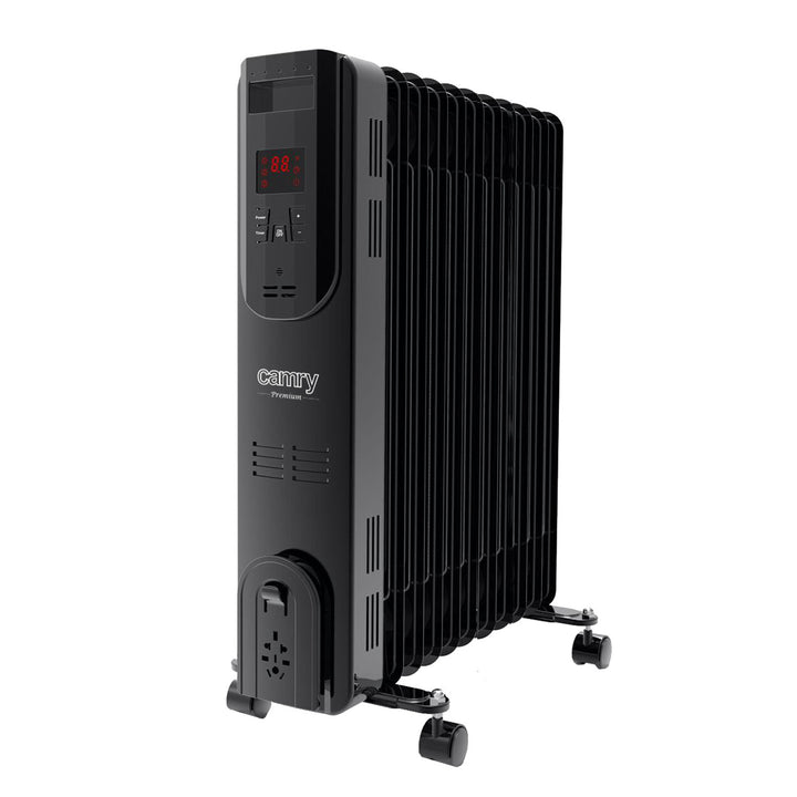 Olievarmer, 11 ribber, 2500 W, fjernbetjening, LED-display, termostat, Camry CR 7813