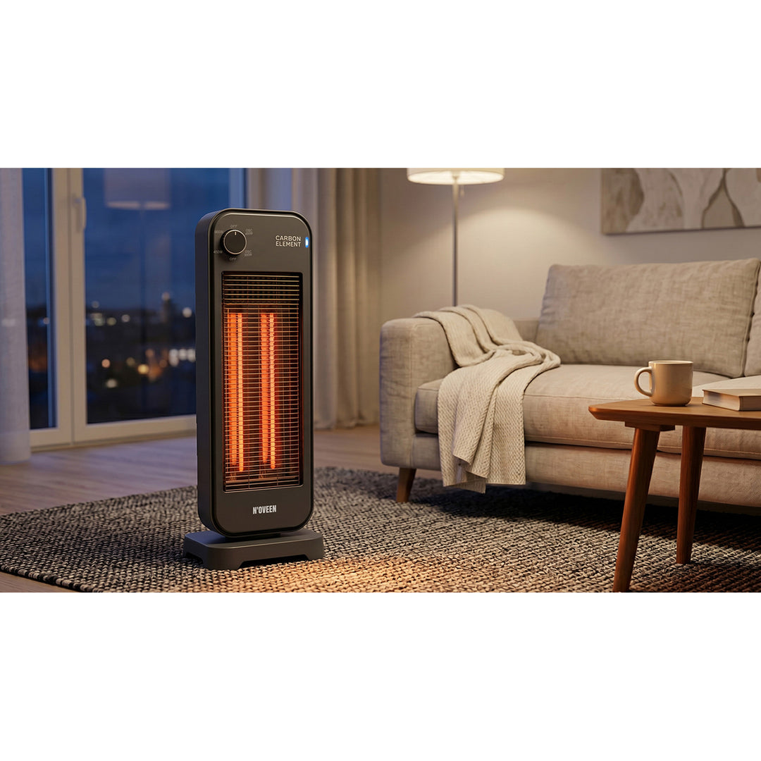 Strålevarmer, infrarød, 900 W, 2 varmeniveauer, Noveen