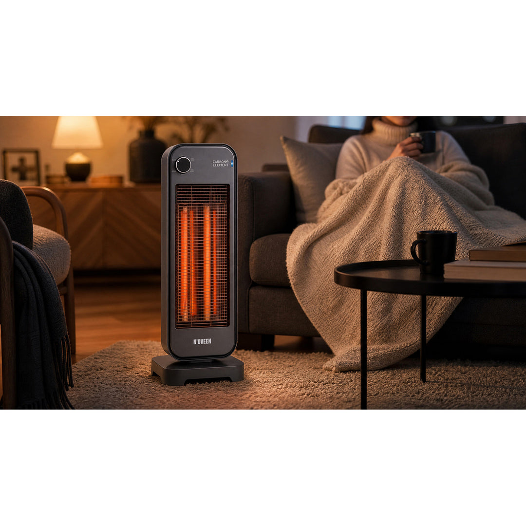 Strålevarmer, infrarød, 900 W, 2 varmeniveauer, Noveen