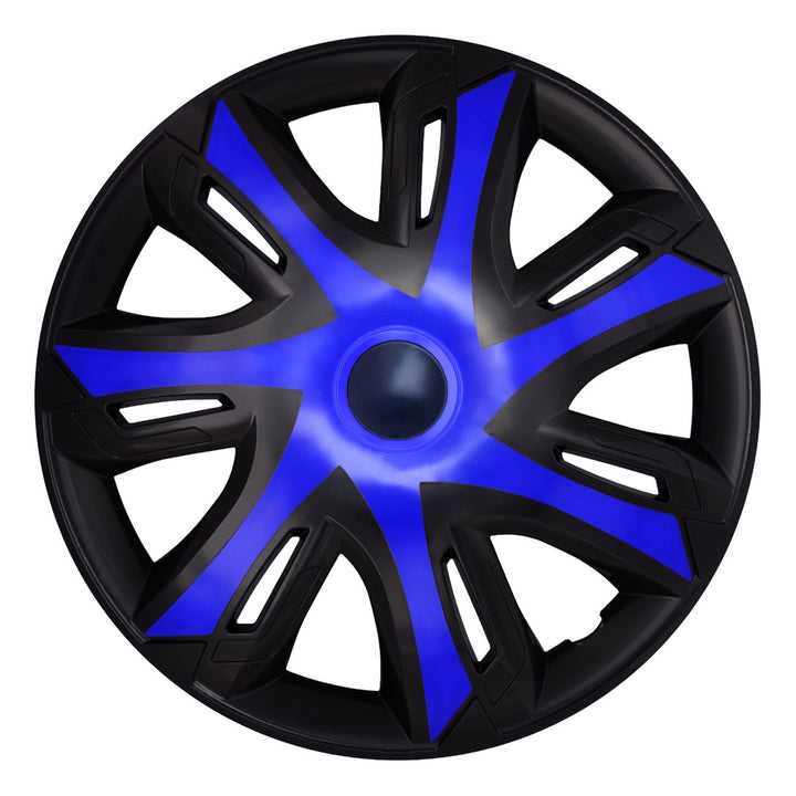 Universelle bilhjulkapsler 15'' NRM N-Power blå/sort, 4 stk.