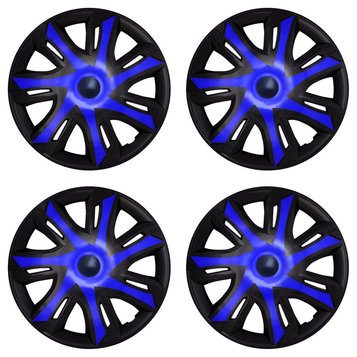 Universelle bilhjulkapsler 16'' NRM N-Power blå/sort, 4 stk.