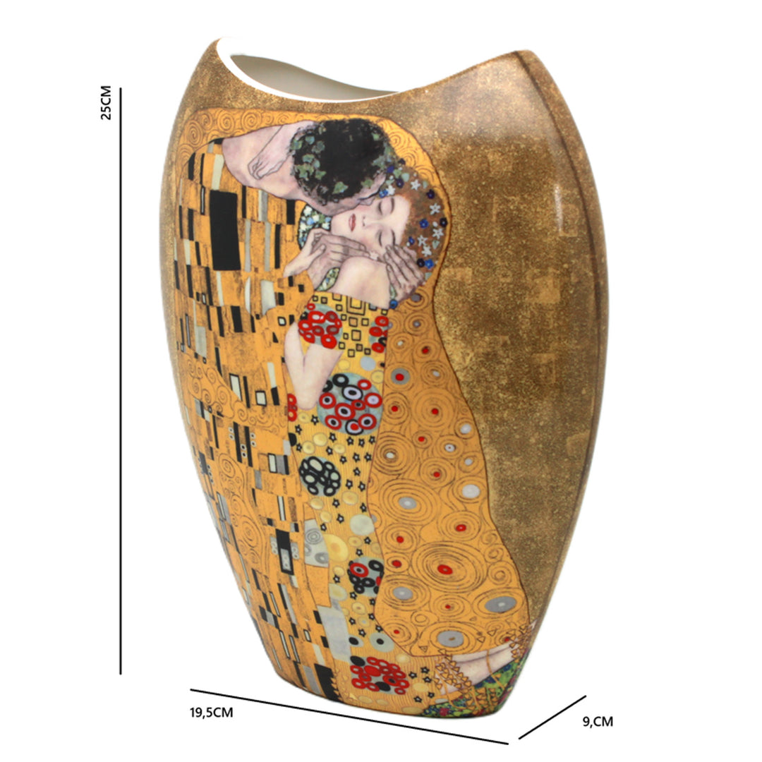 Porcelænsvase i gaveæske, Klimt-kollektionen »Kysset«
